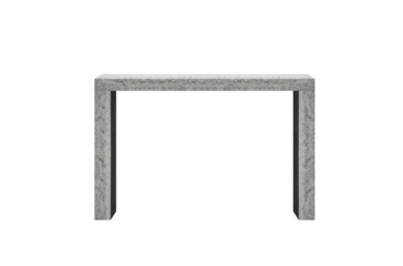 Half frame of concrete blocks. On isolated transparent background.
