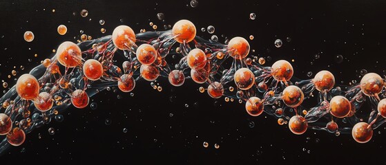 Illustrate a captivating side view of Meiosis, emphasizing the genetic material exchange process, with intricate details and a scientific touch in an oil painting aesthetic