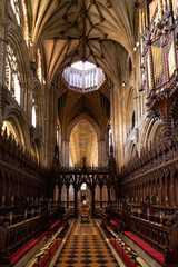 Naklejka premium Interior View of Octagon Tower in Ely Cathedral