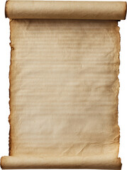 Aged parchment scroll with textured surface