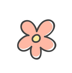 Cartoon cute vector illustration