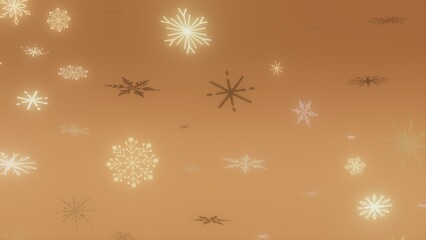Abstract Winter Background with Snowflakes