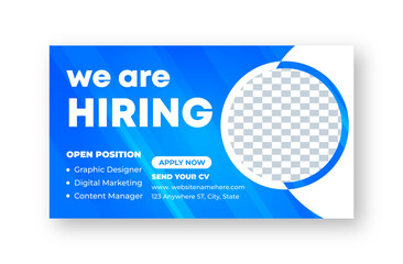 job hiring facebook cover or banner design