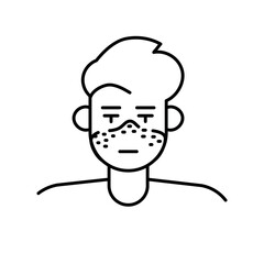 Systemic lupus erythematosus color line icon. Autoimmune diseases.