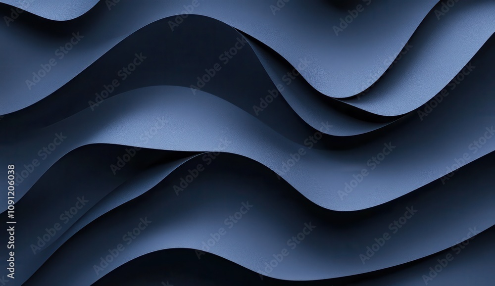 Poster abstract blue waves texture with flowing lines and smooth curves creating a calm and modern design f
