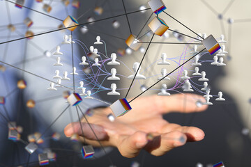 team hierarchy connection group digital