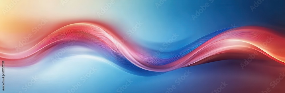 Aufkleber abstract flowing waves of colorful light creating a vibrant and dynamic background, suitable for mod
