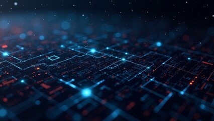Obraz premium Abstract Digital Encryption: Complex Data Security Algorithms Background