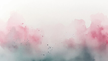 Obraz premium Abstract watercolor aesthetic horizontal background. Hand drawn vector splatter texture. Brush stroked painting pastel color watercolour