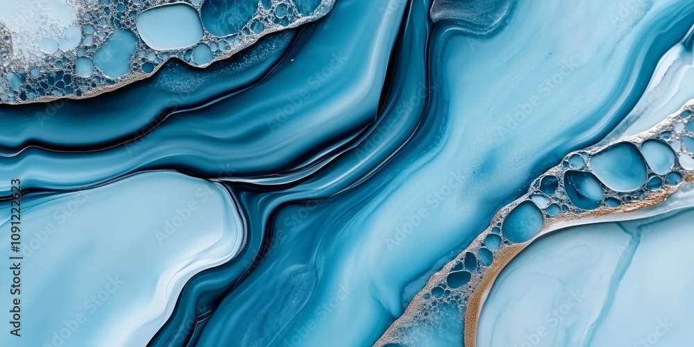 Poster abstract blue surface texture creates a serene and stylish background design. wide shot of a blue ab