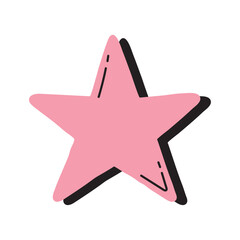 star hand drawn element