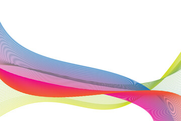 Abstract smooth color wave