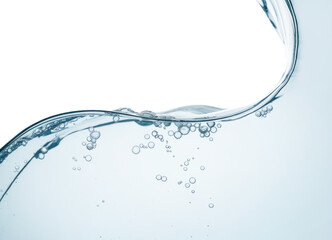 High-Quality PNG Blue liquid water splash with bubble transparent background Isolated on White Background &ndash; High Resolution