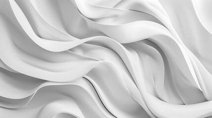Obraz premium Abstract White Wavy Texture