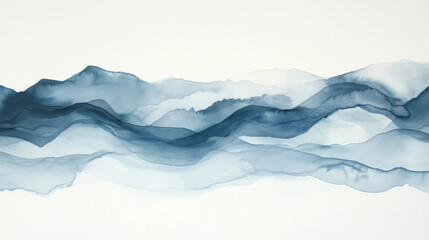 Obraz premium Plain watercolor background of large washes in neutral colors for graphic design or wallpaper.