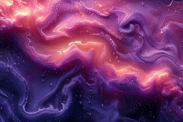 Close up of fluid art  vibrant pink and purple liquid texture in abstract design