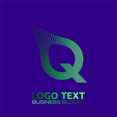Q  lettering logo is simple, easy to understand and authoritative