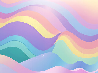 pastel rainbow colors, holographic background with pastel colors Waves Pastel Colors Waves...