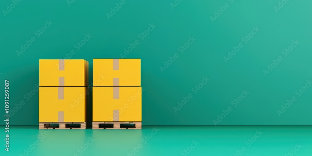 Poster inventory management concept. inventory and supply chain report with product life cycle, demand-driv
