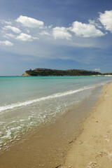 The beach del Poetto di Quartu near Cagliari, Sardinia, Italy	