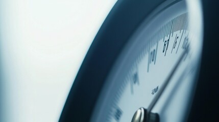 Scale showing weight measurement on a sleek modern bathroom floor. Emphasizing self-care and health awareness in daily routines.