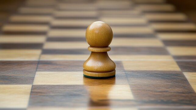 Chess pawn strategy game board action shot indoor environment close-up viewpoint mind games concept for seo impact
