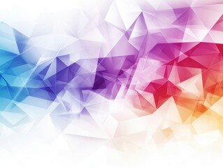 Naklejka premium Dynamic Geometric Abstract Design with Sharp Triangles Digital Art Modern Aesthetic Vibrant Colors Creative Perspective