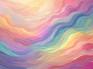 pastel rainbow colors, holographic background with pastel colors Waves Pastel Colors Waves...