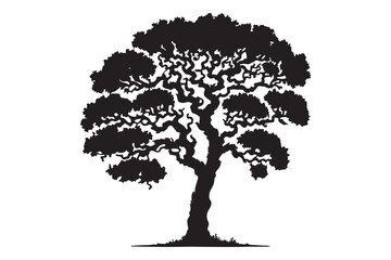 Incredibly Detailed Tree Silhouette