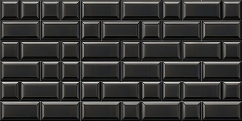 Black Glossy Tiles - Seamless Pattern, Texture, Background , tile, seamless