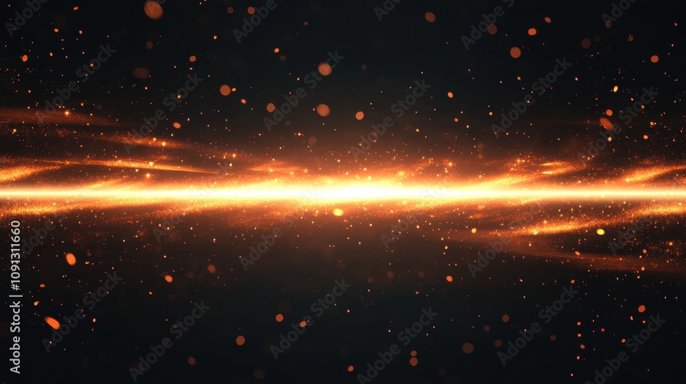 Poster digital animation frame editor with glowing special effects isolated on white background