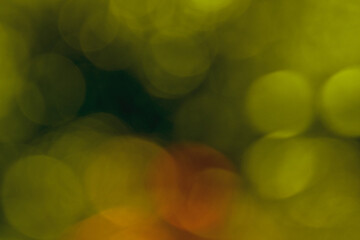arrière plan png, avec bille de bokeh dans les tons vert-jaune, tirant vert le doré, pour...