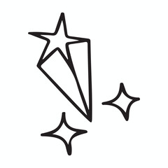 Fototapeta premium Premium Vectors | Doodle vector set illustration with hand drawn vector art style stars, watermelon, heart,