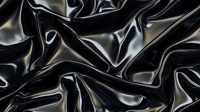 Black latex cloth