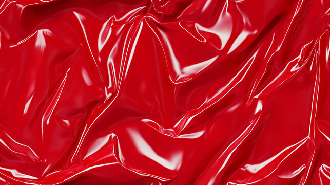 Red latex fabric