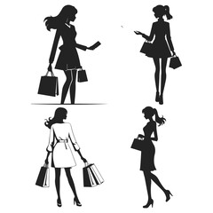 women with shopping bags