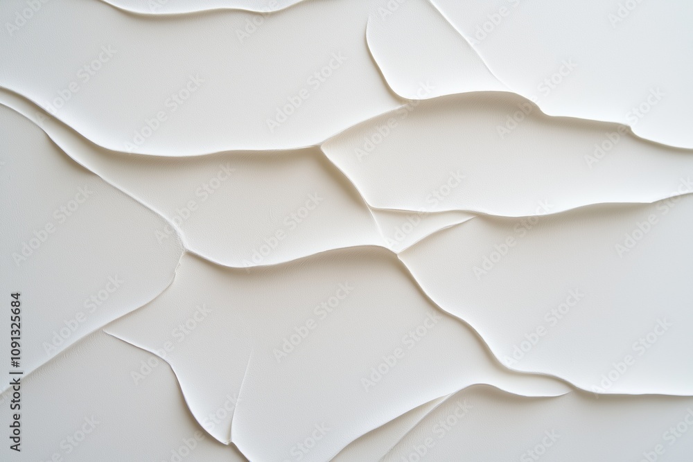 Poster a white background with a series of lines that appear to be waves. the lines are jagged and uneven, 