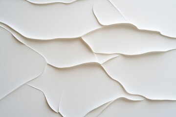 Fototapeta premium A white background with a series of lines that appear to be waves. The lines are jagged and uneven, giving the impression of a rough, textured surface. Scene is one of chaos and disorder