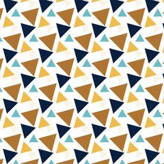 Obraz premium Modern abstract geometric pattern triangle poster banner background. Vector illustration template design