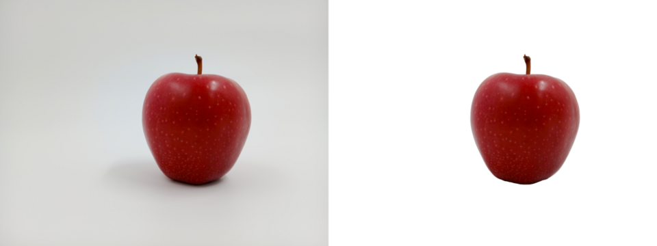 Whole red apple. Close up. Healthy fruits. Vitamin plants, sweet dessert. Isolated objects. Easy to add logo or text. On the topic of cooking, health, beauty, recipes, supermarket catalog. - Powered by Adobe