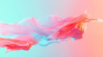 Fototapeta premium Nostalgic Retro Gradient, An abstract lo-fi background featuring a vintage gradient of blue, pink, orange, and gray, perfect for minimalist wall designs and retro aesthetics.