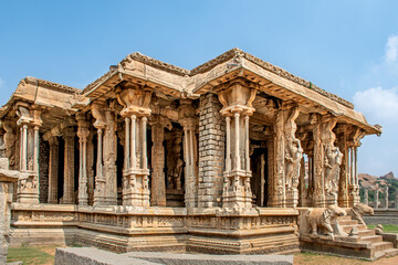 Fototapeta premium Musical pillars of Vijaya Vitthala temple Hampi, Karnataka