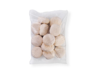 Cheesecakes in a package on a white background