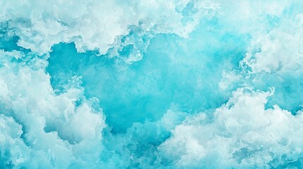 Azure turquoise abstract watercolor backdrop, ideal for textures and web banners, featuring fluid shapes and vibrant hues, perfect for creative design projects.