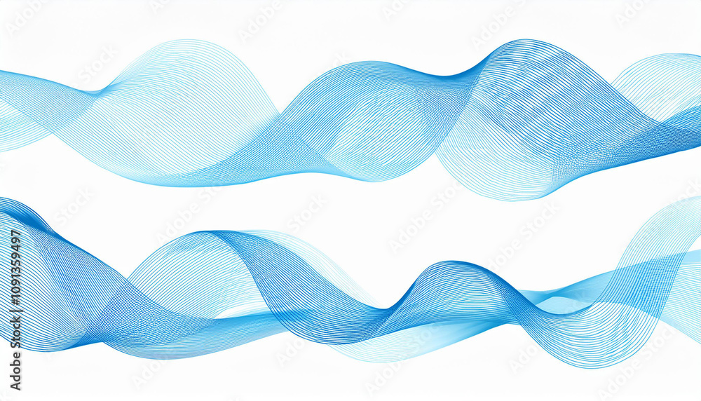 Aufkleber curve lines, drops, wave collection of abstract design element for top, bottom page web site. templa