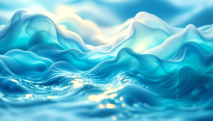 Captivating artwork depicts the ocean's fluid forms and shimmering surfaces, evoking a sense of wonder and serenity.