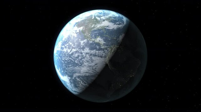 The map of French Guiana on the surface of the earth at night