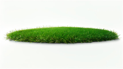 Fototapeta premium A lush, green patch of grass isolated on a transpend background. Perfect for landscaping, nature, and environmental themes