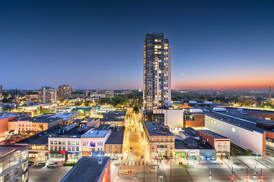 Kitchener, Canada at Twilight