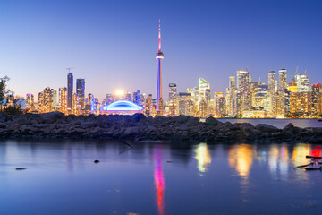 Obraz premium Toronto, Ontario, Canada Cityscape on Lake Ontario